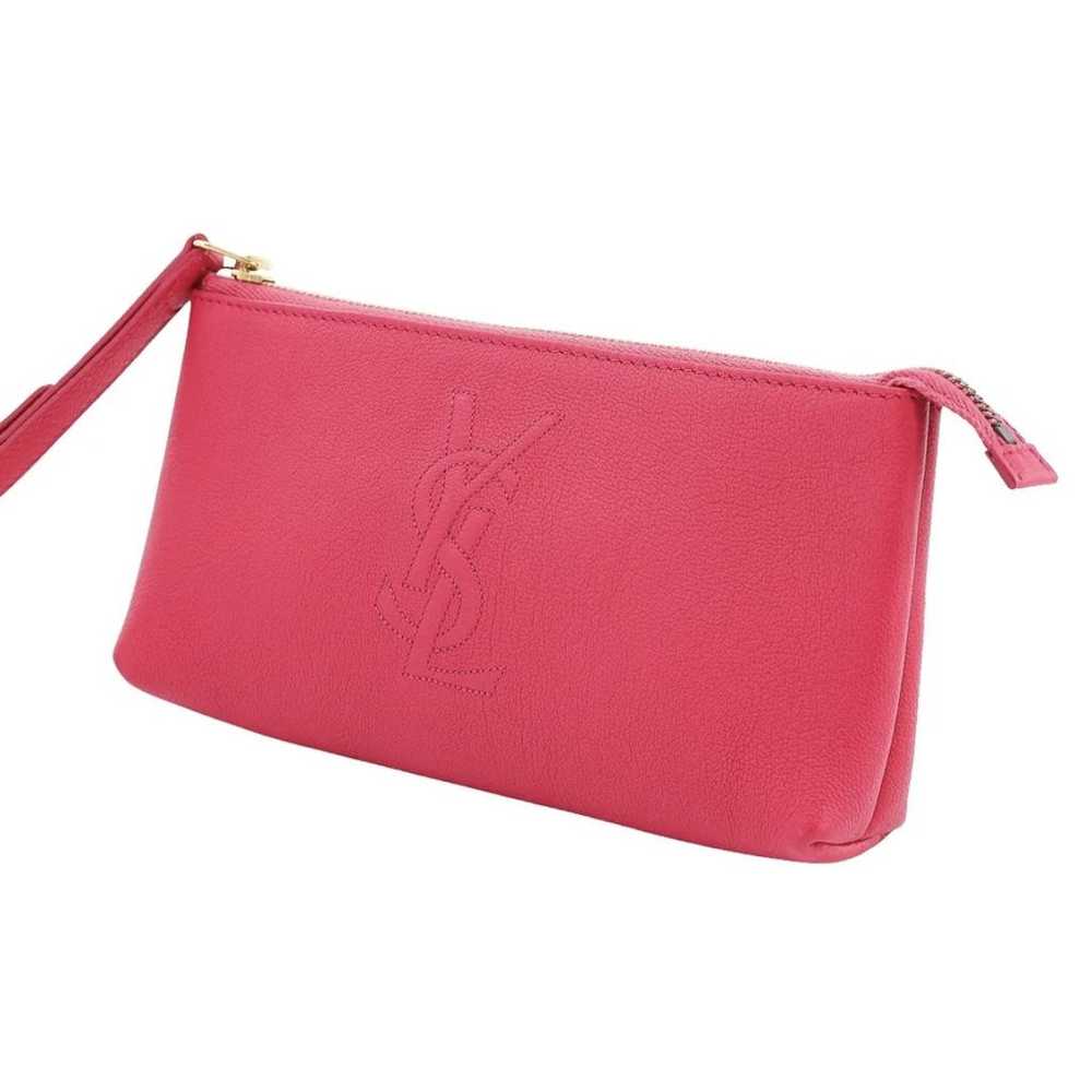 Yves Saint Laurent Belle de Jour leather clutch b… - image 2