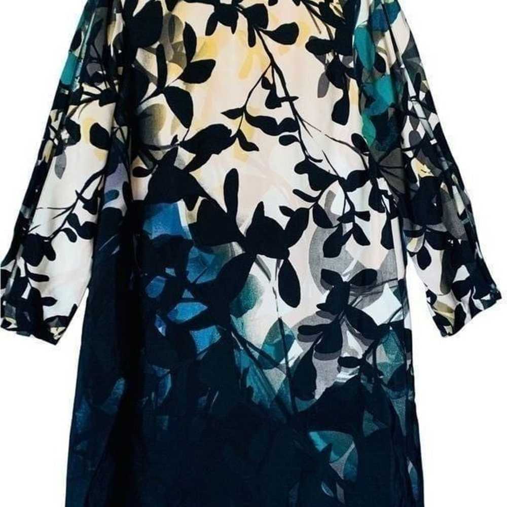 Maeve Floral Long Sleeve Mini Shift Dress | Size S - image 8