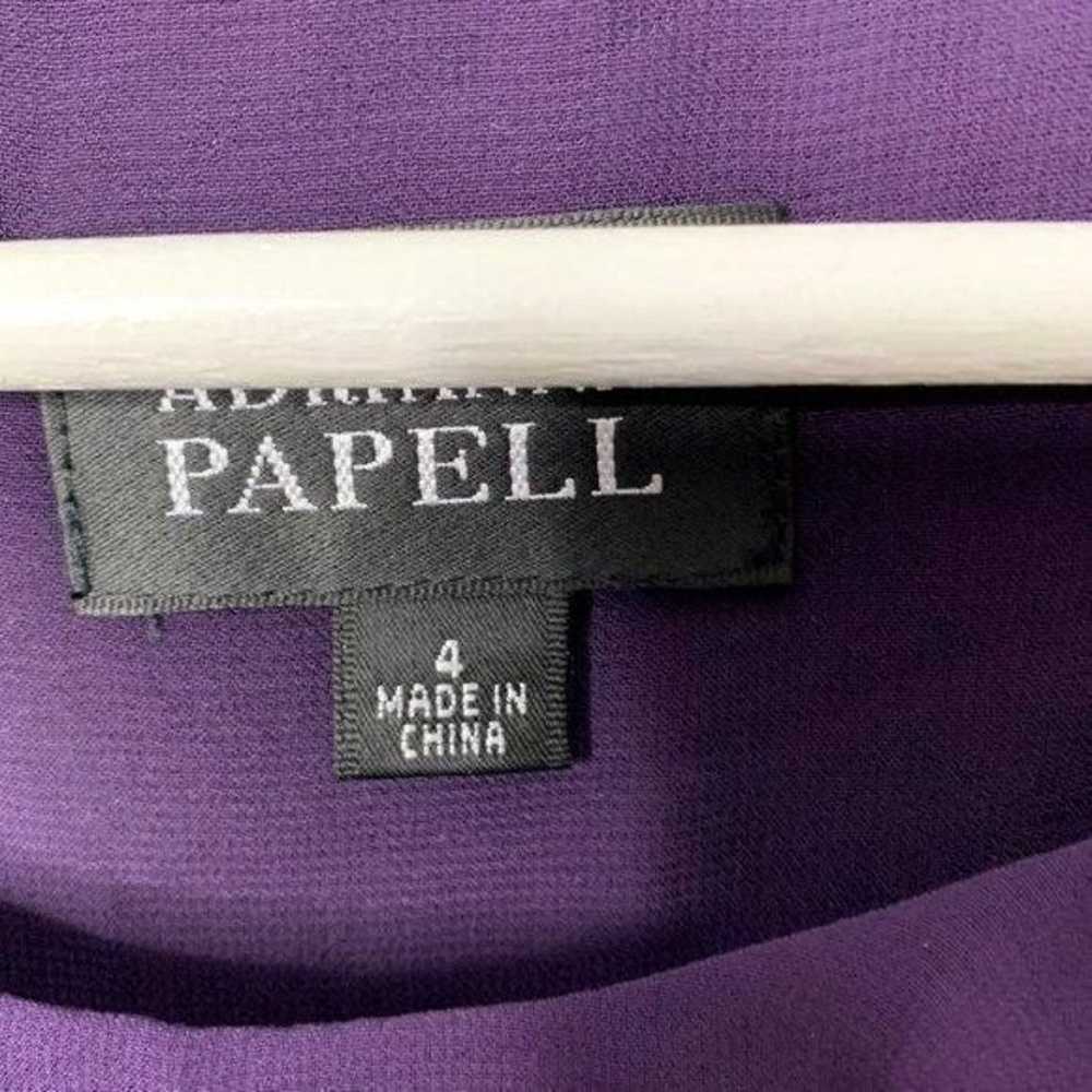 Adrianna Papell Purple Ruffle Front Dress - image 2