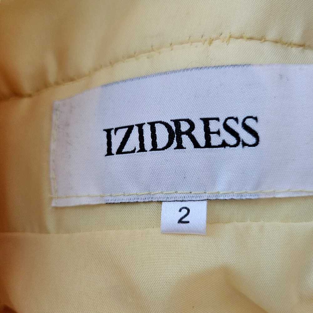Women Long Rhinestone Yellow Dress Size 2 Special… - image 9