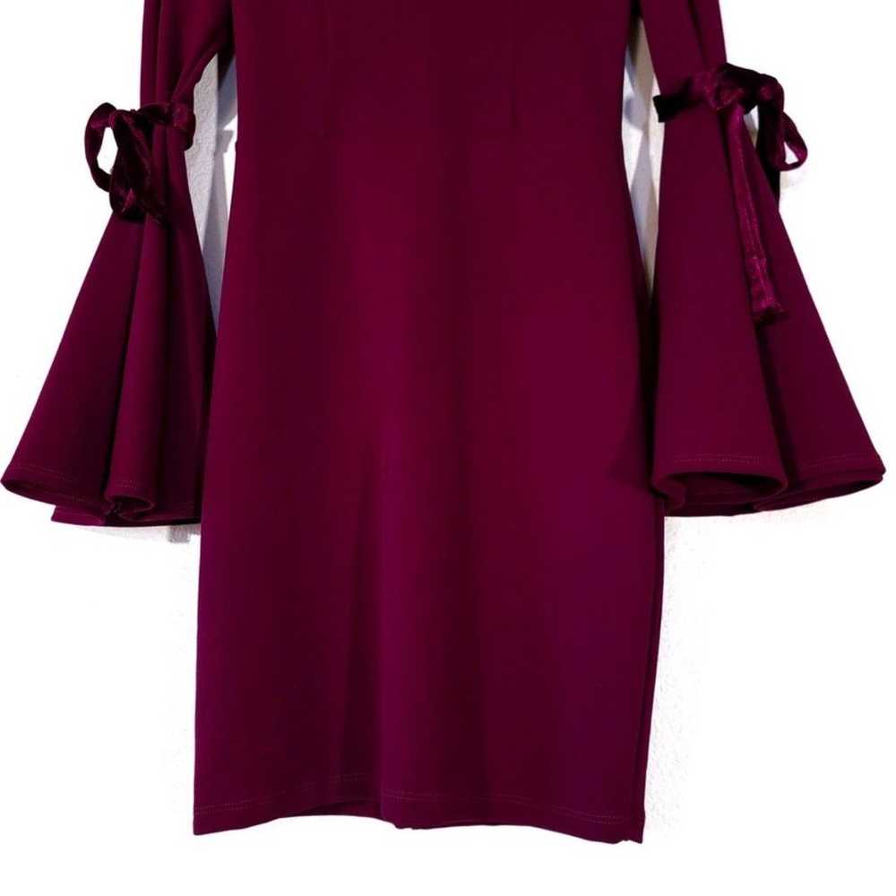 NEW Lulus Once in a While Burgundy Bell Sleeve Bo… - image 9