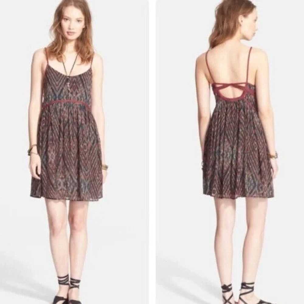 FREE PEOPLE Periscope In The Sky Babydoll Dress S… - image 1