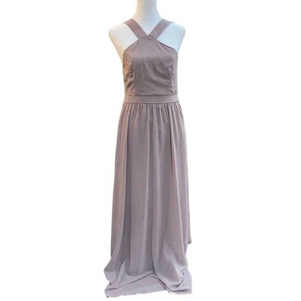 Lulus Air of Romance Taupe Maxi Dress Style# D153… - image 1