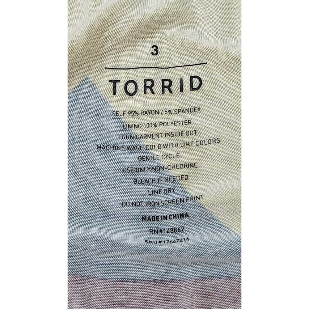 Torrid Super Soft Tiered Maxi Dress Multicolor Wo… - image 5