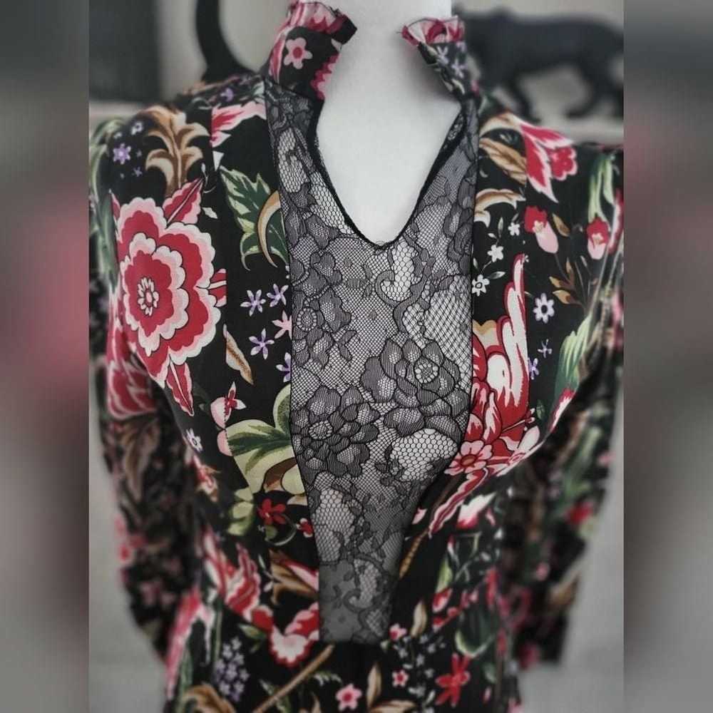 Zara Liberty Floral Long Sleeve Collared Dress wi… - image 2