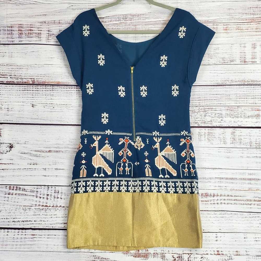 Anthropologie Floreat Dress Avian Myth Embroidere… - image 3