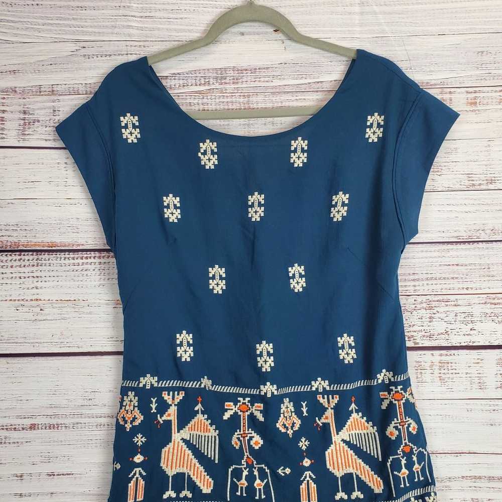 Anthropologie Floreat Dress Avian Myth Embroidere… - image 4