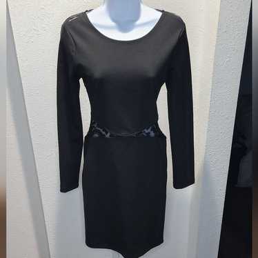 Aqua Black Lace Dress