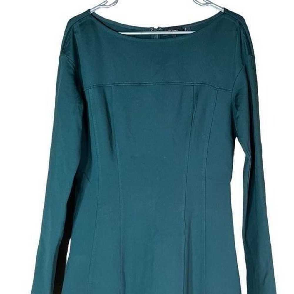 Theory Scuba Catalina Knit Long Sleeve Green Dres… - image 2