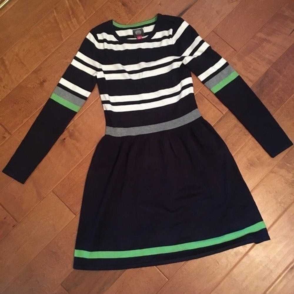 Vince Camuto Stripe Sweater Dress - image 1