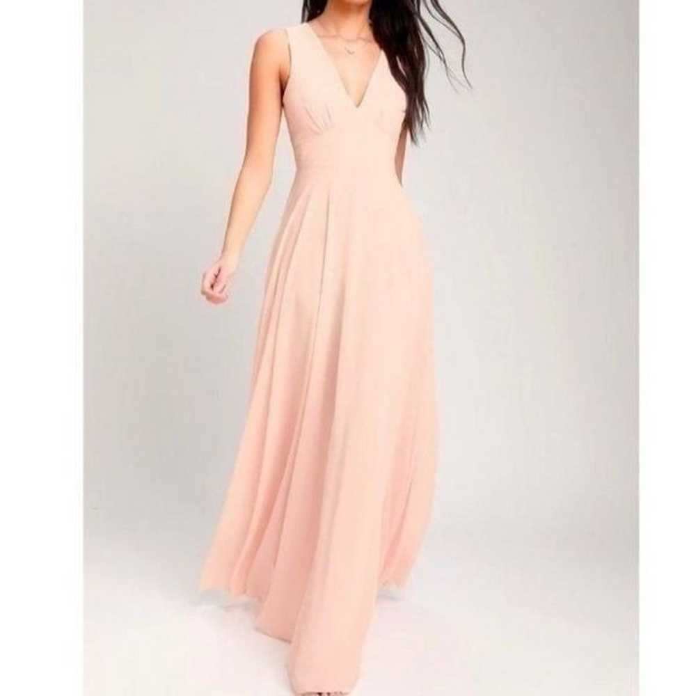 Lulu’s Here For Love Blush Pink Sleeveless Maxi D… - image 1