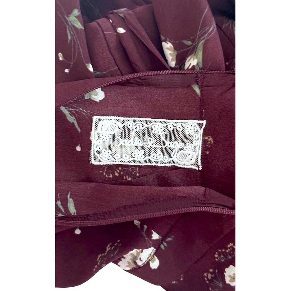 SADIE & SAGE Floral Jumpsuit V-Neck Tie Back Wais… - image 10