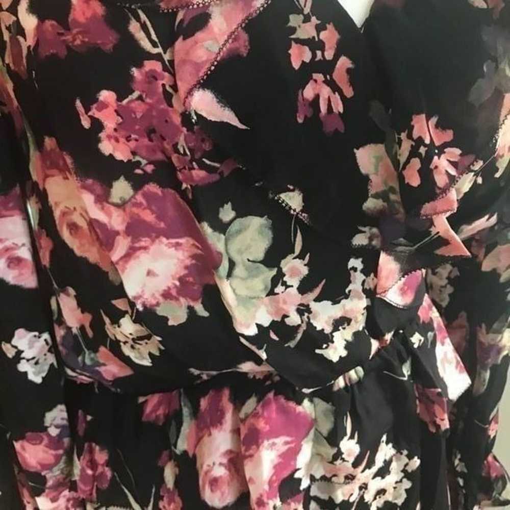 joie joada 100% silk floral long sleeves dress - image 5