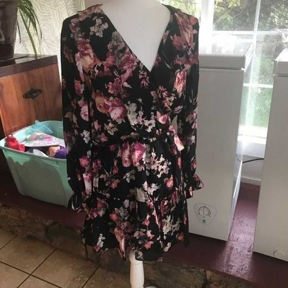 joie joada 100% silk floral long sleeves dress - image 6