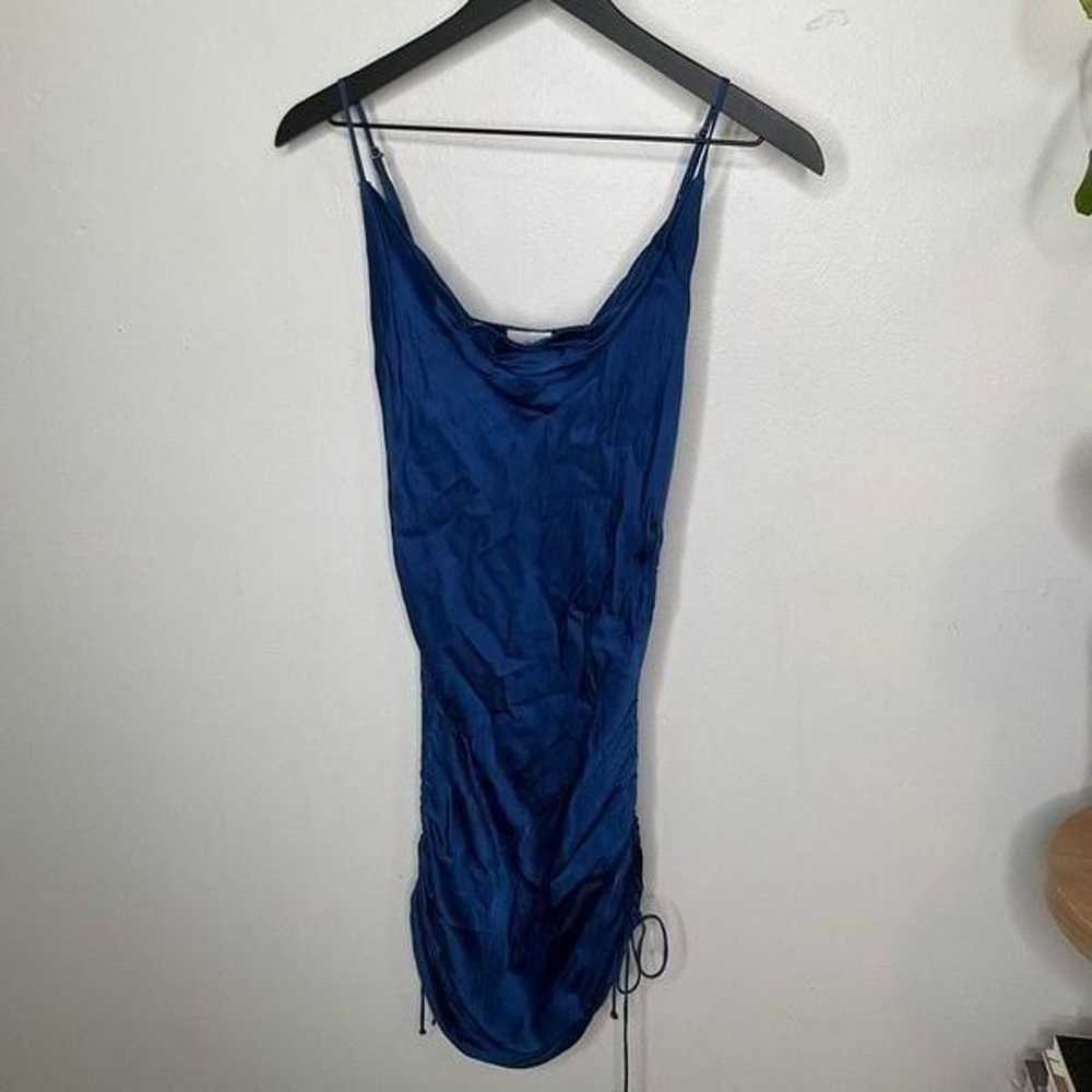 Wilfred Ruched Mini Slip Dress - image 4
