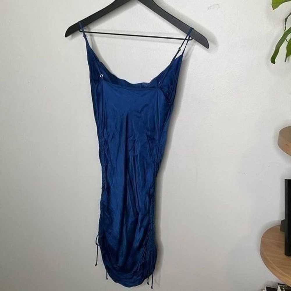 Wilfred Ruched Mini Slip Dress - image 5