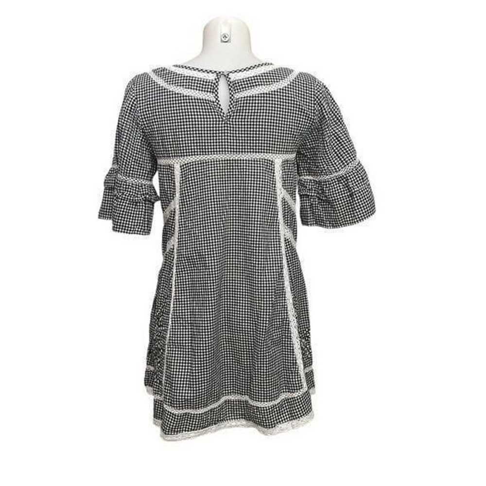 Free People Sunny Day Trapeze Shift Dress Gingham… - image 5