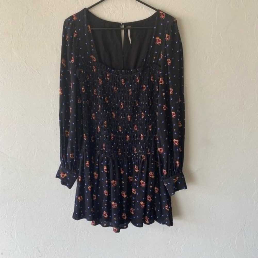 Free People floral long sleeve dress XS - image 2