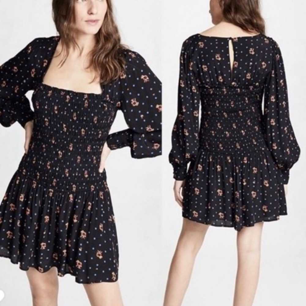 Free People floral long sleeve dress XS - image 7