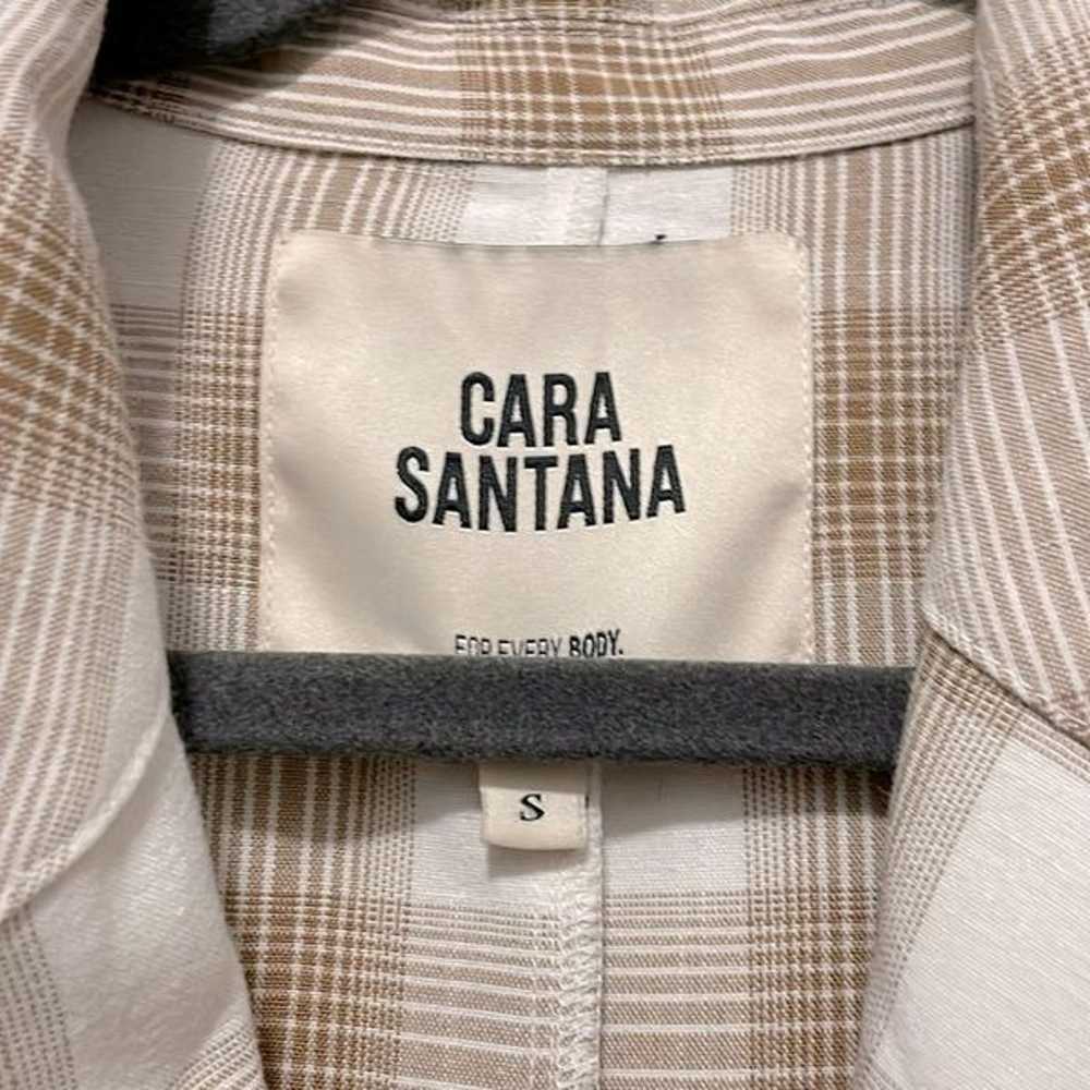 Cara Santana Plaid Belted Trench Coat Dress Beige… - image 7