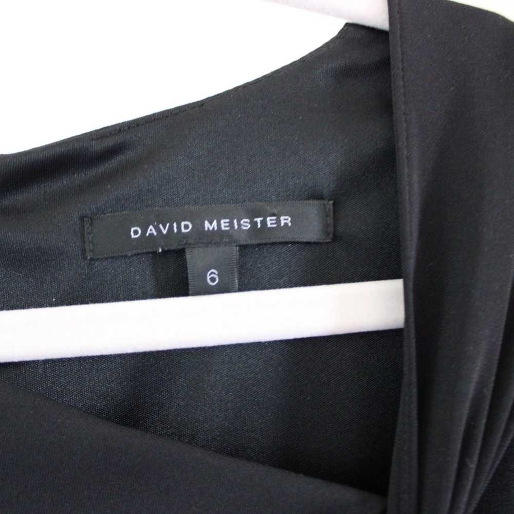 Vintage David Meister Black Jersey Twist Asymmetr… - image 7