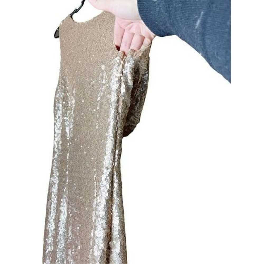 Lulus Slink and Wink Gold Sequin Maxi Dress Size … - image 5