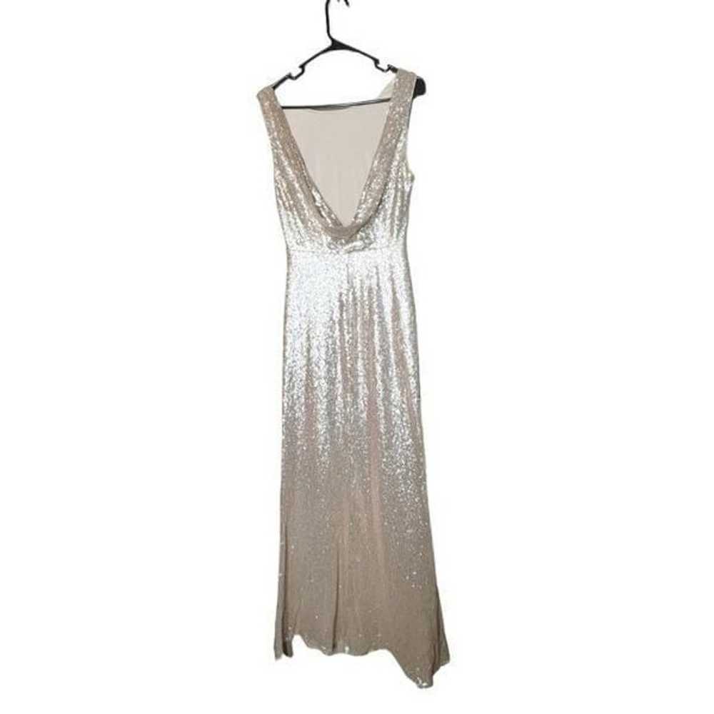 Lulus Slink and Wink Gold Sequin Maxi Dress Size … - image 6