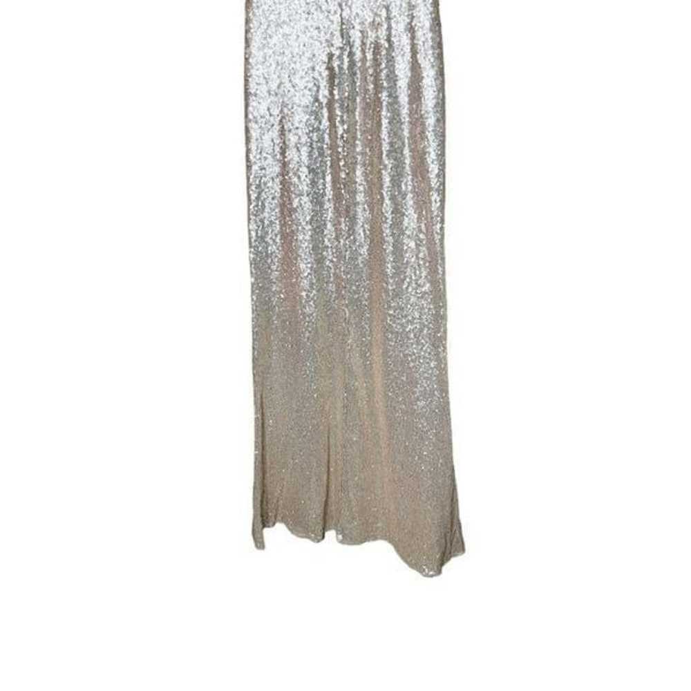Lulus Slink and Wink Gold Sequin Maxi Dress Size … - image 8