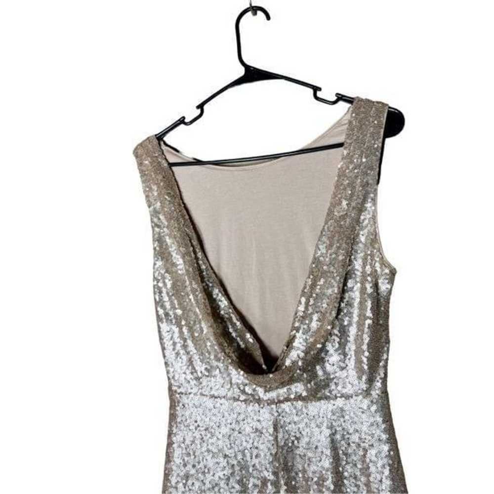 Lulus Slink and Wink Gold Sequin Maxi Dress Size … - image 9