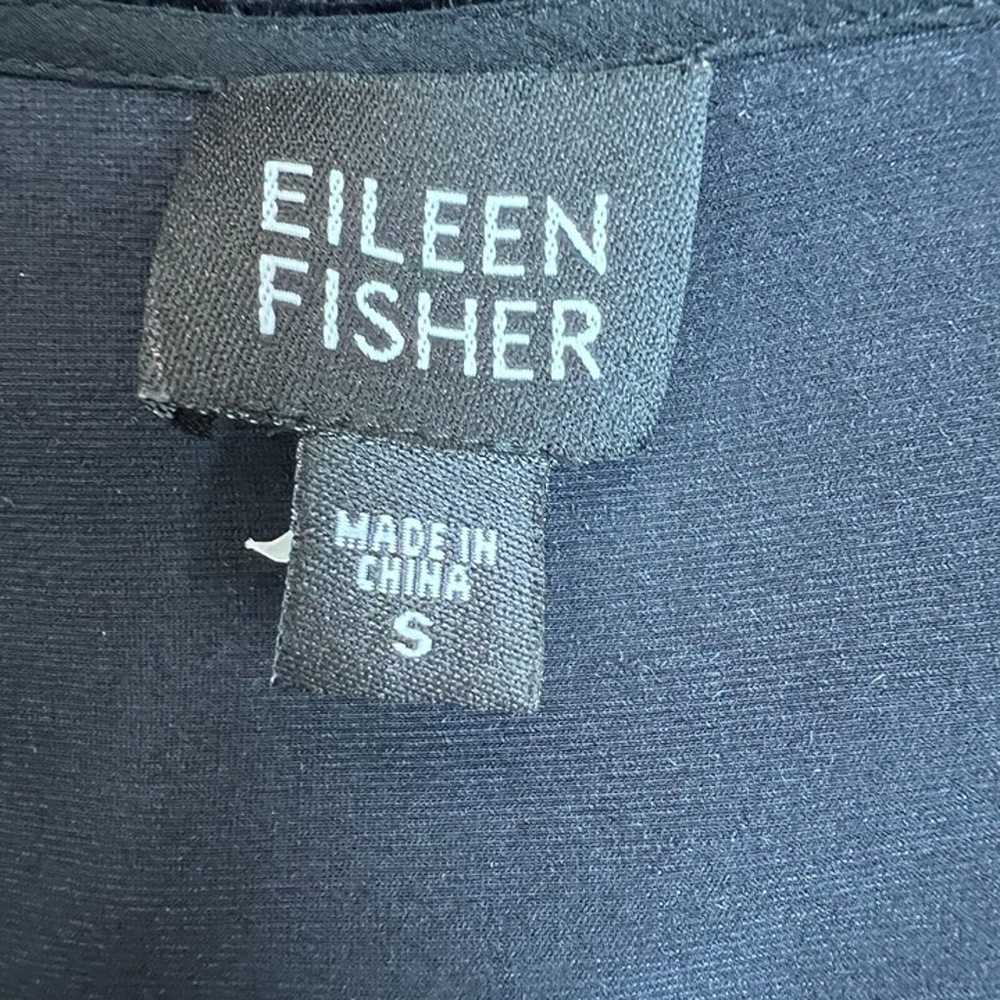 Eileen Fisher Dress Womens Small Black Velvet Mid… - image 6