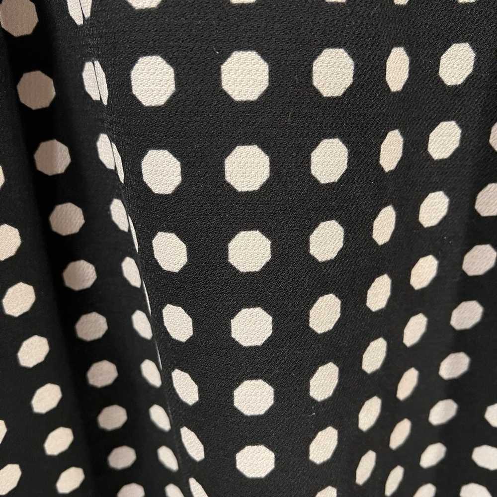 Lili Rose Black w/White Hexa Dot Dress EUC Sz 12 - image 4