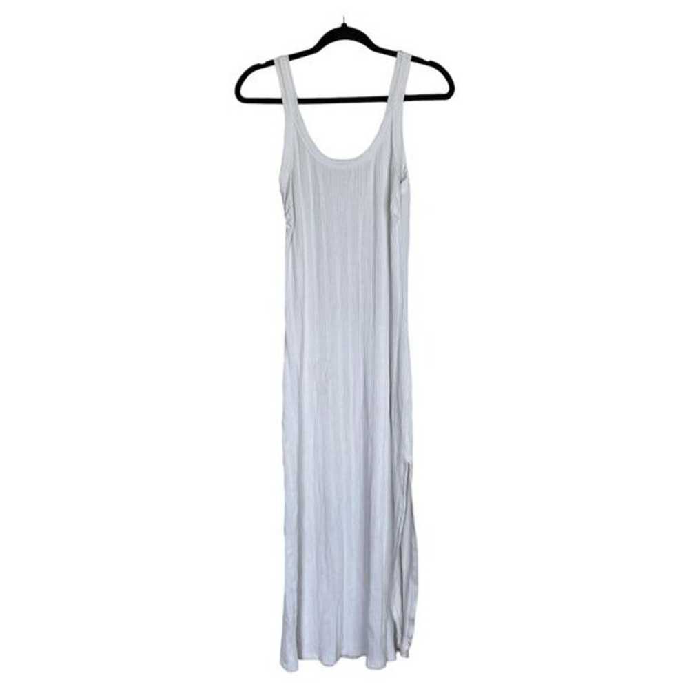 VITAMIN A West Organic Rib Dress White Size Medium - image 4