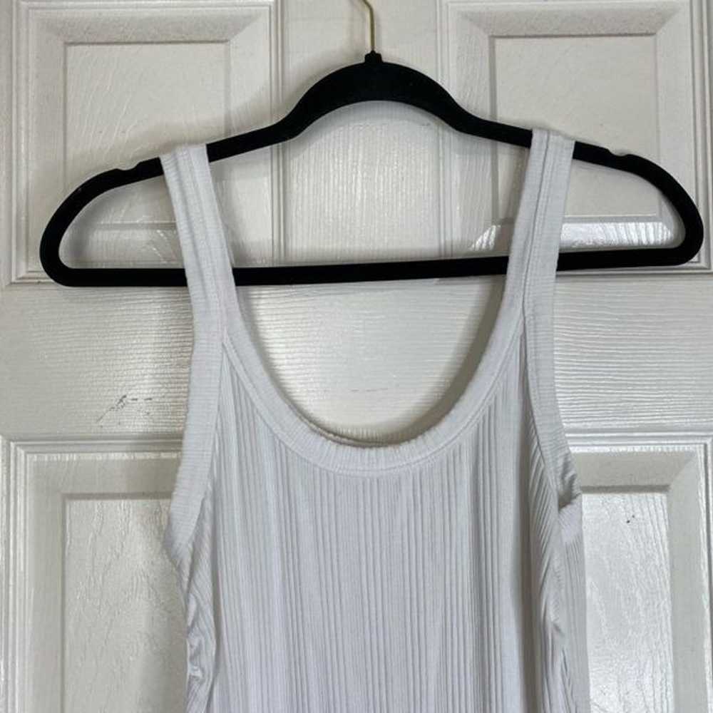 VITAMIN A West Organic Rib Dress White Size Medium - image 5