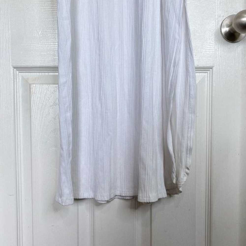 VITAMIN A West Organic Rib Dress White Size Medium - image 7