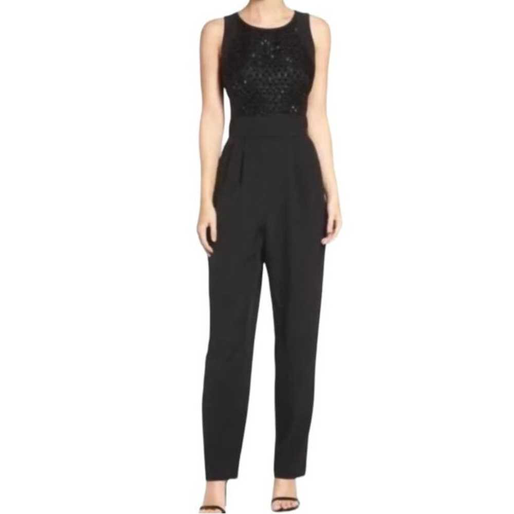 Vince Camuto beaded sleeveless jumpsuit cocktail … - image 1