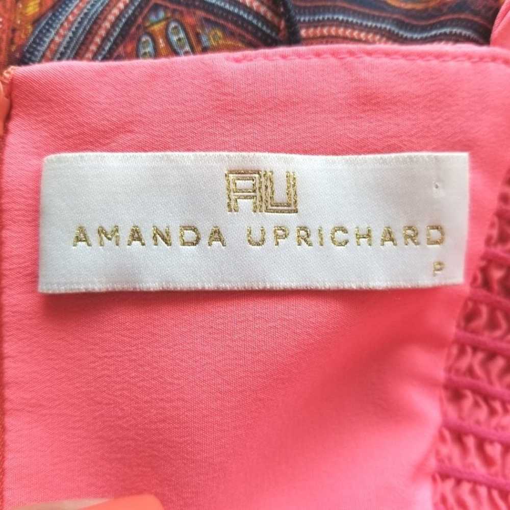 Amanda Uprichard Silk Mini Dress Neon S Pink Fitt… - image 6