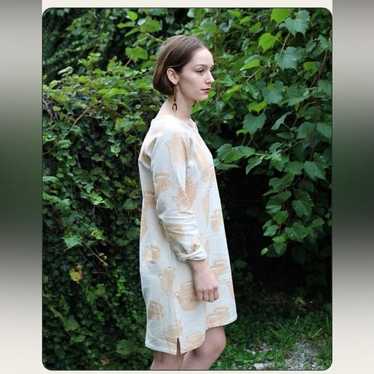 PO-EM Hand Printed Jug Dress Size Medium - image 1