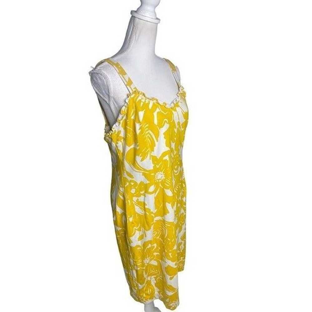 Trina Turk Zile Floral Sheath Dress White Yellow … - image 8
