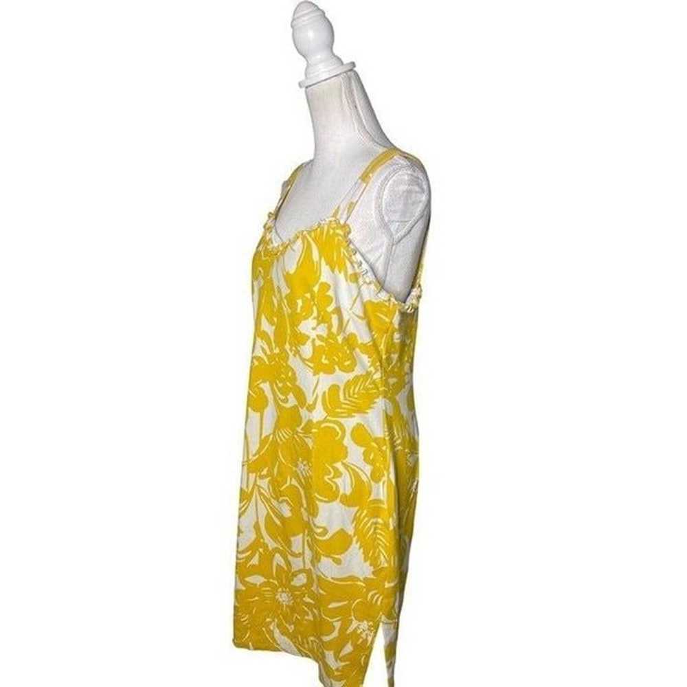 Trina Turk Zile Floral Sheath Dress White Yellow … - image 9