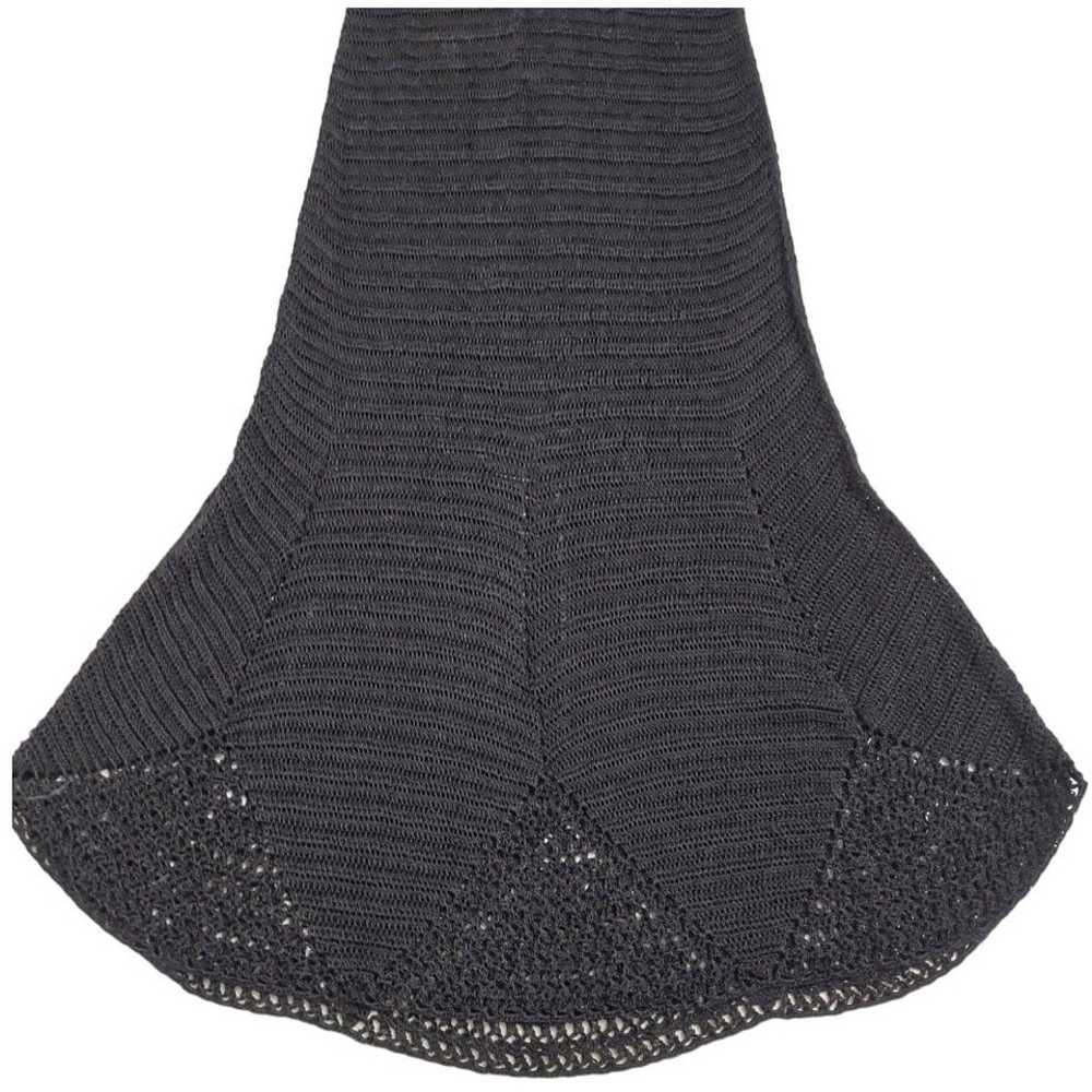 Dolce Cabo Black Bodycon Crochet Knit Dress with … - image 8
