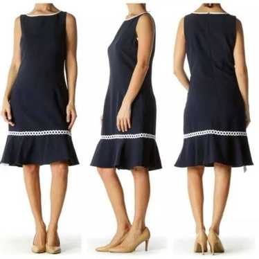 KARL LAGERFELD  Bateau Neckline Knee-Length  Dress