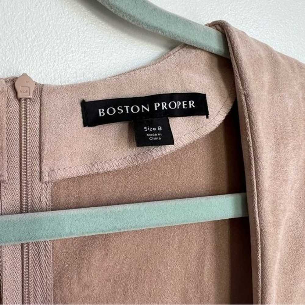 Boston Proper Short Sleeve Faux Suede Slit Maxi D… - image 7