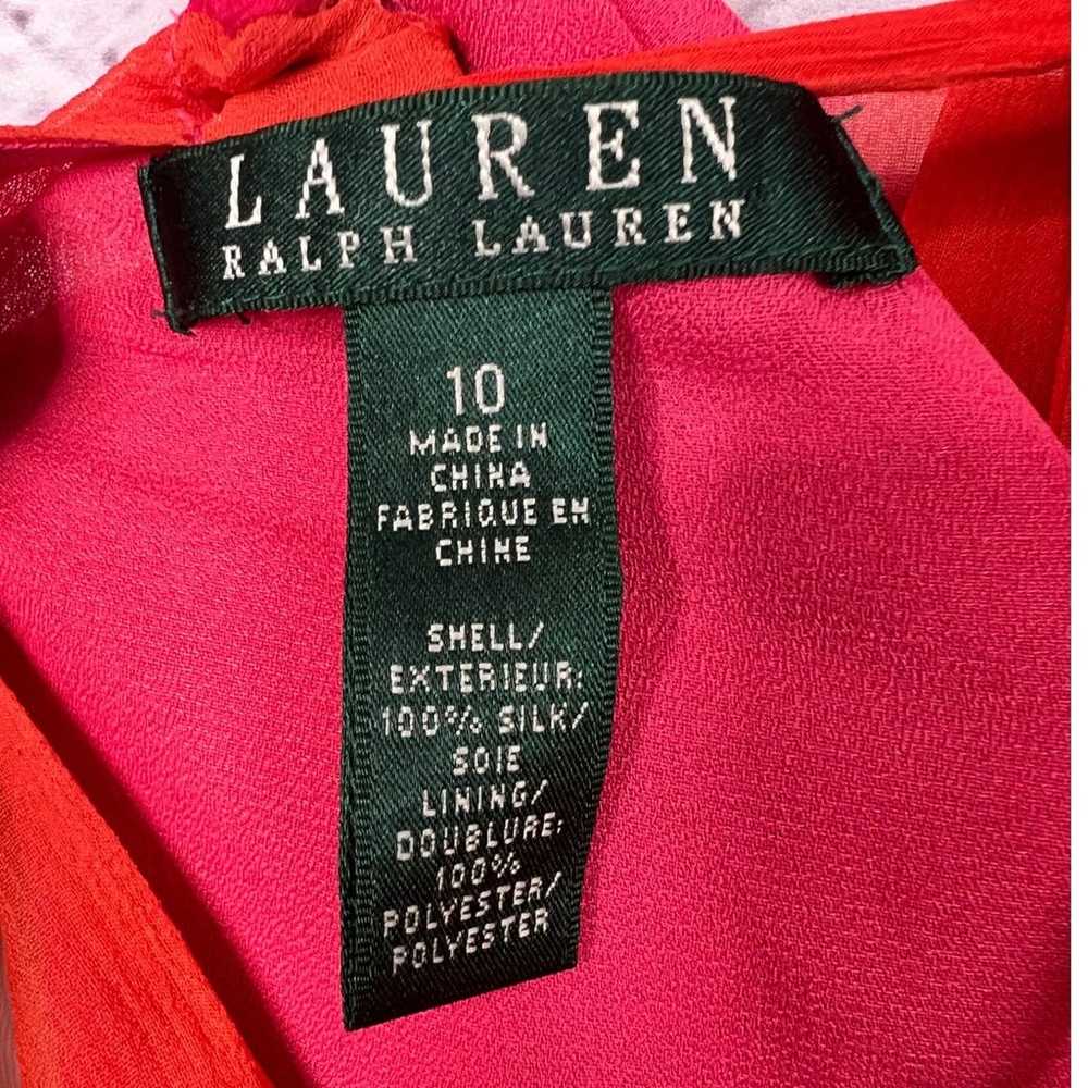 LAUREN RALPH LAUREN Women's 10 Pink Striped Ombre… - image 5