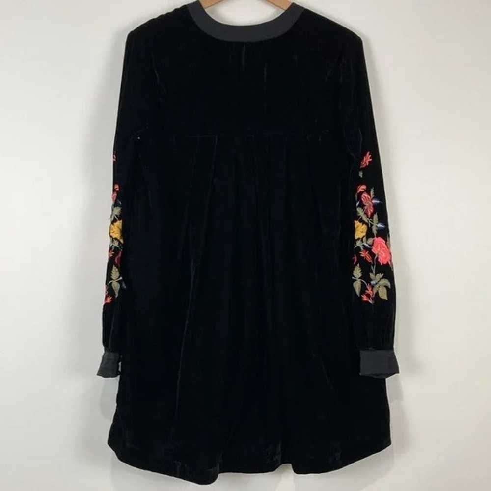 Velvet Mini Dress Size Small Black - image 5