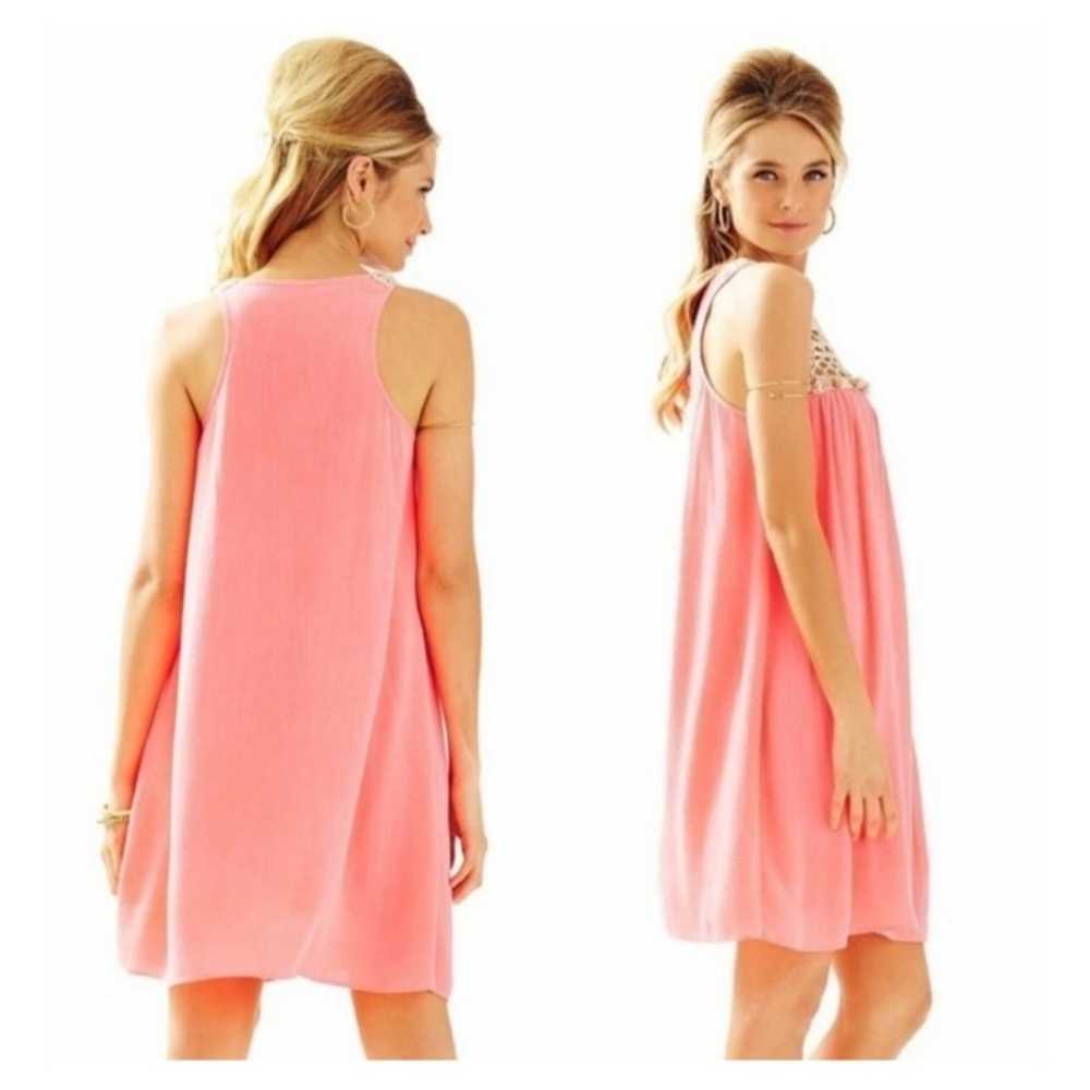 Lilly Pulitzer Rachelle Dress in Pink Sun Ray Lar… - image 3