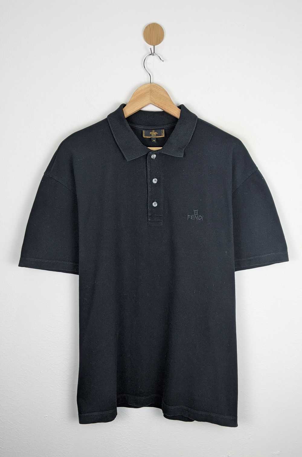 Vintage Fendi Uomo Polo casual black shirt - image 1