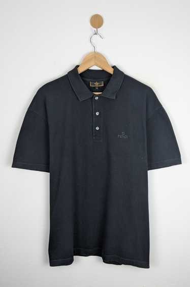 Vintage Fendi Uomo Polo casual black shirt