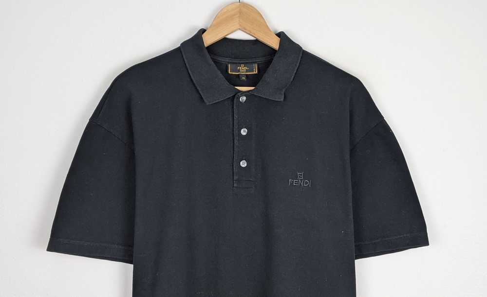 Vintage Fendi Uomo Polo casual black shirt - image 2