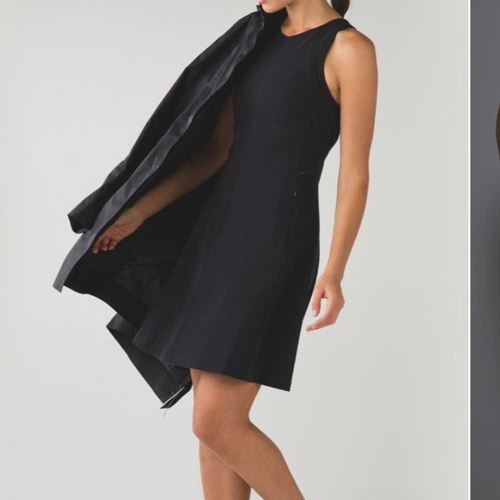 LULULEMON Go Til Dawn Black Dress. Size 8 - image 11
