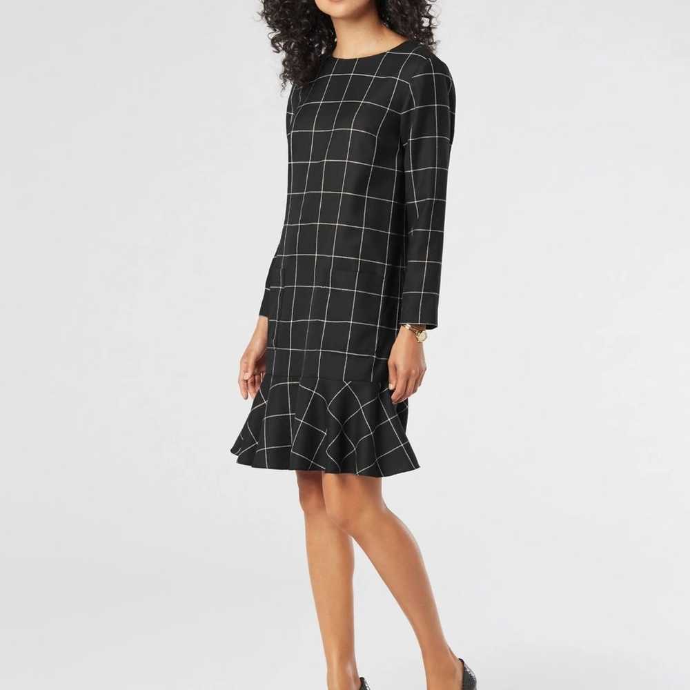 Pendleton Ruffle Hem Wool Dress Women's Dress Bla… - image 1